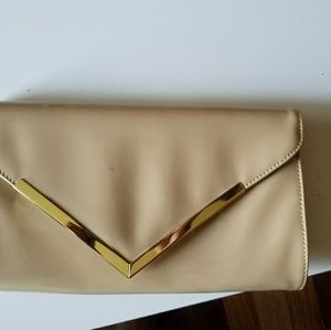 Oversized Gold Clutch/Crossbody